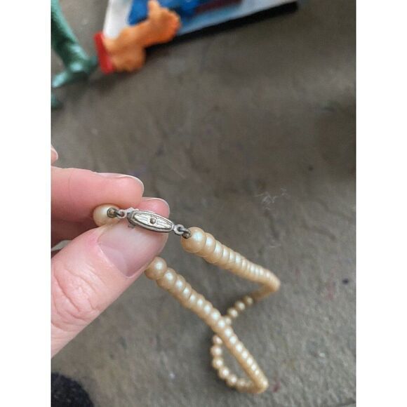 Vintage Necklace Pearl Collar Secretary Library NG - Picture 3 of 7
